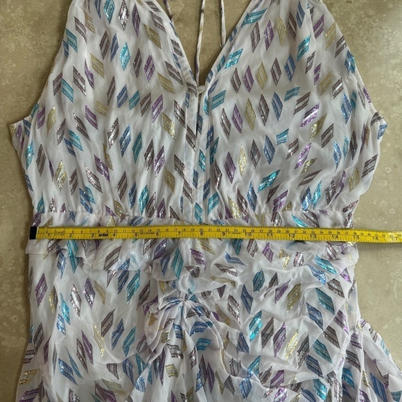 IRO Paris Cherrie Multicolor Metallic Geometric Print Mini Dress Women Size 8 US - Picture 10 of 16